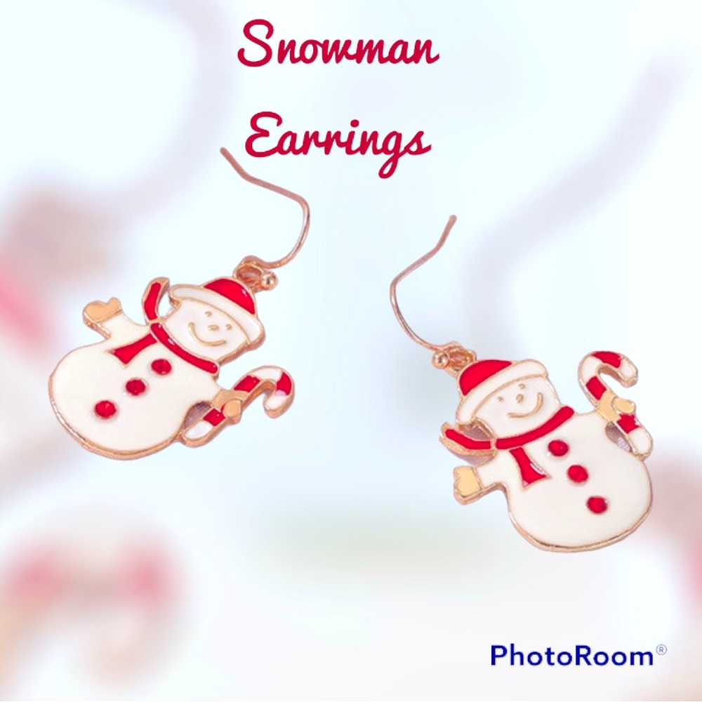 Snowman Earrings